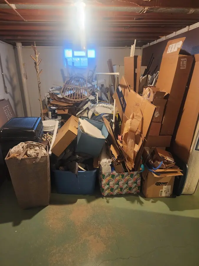 Roll-off dumpster container at job site for 20 Yard Dumpster Rental in Highlands Ranch